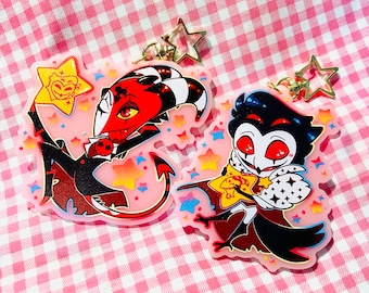Helluva Boss: Starry Eyed Stolas and Blitz Charm Set