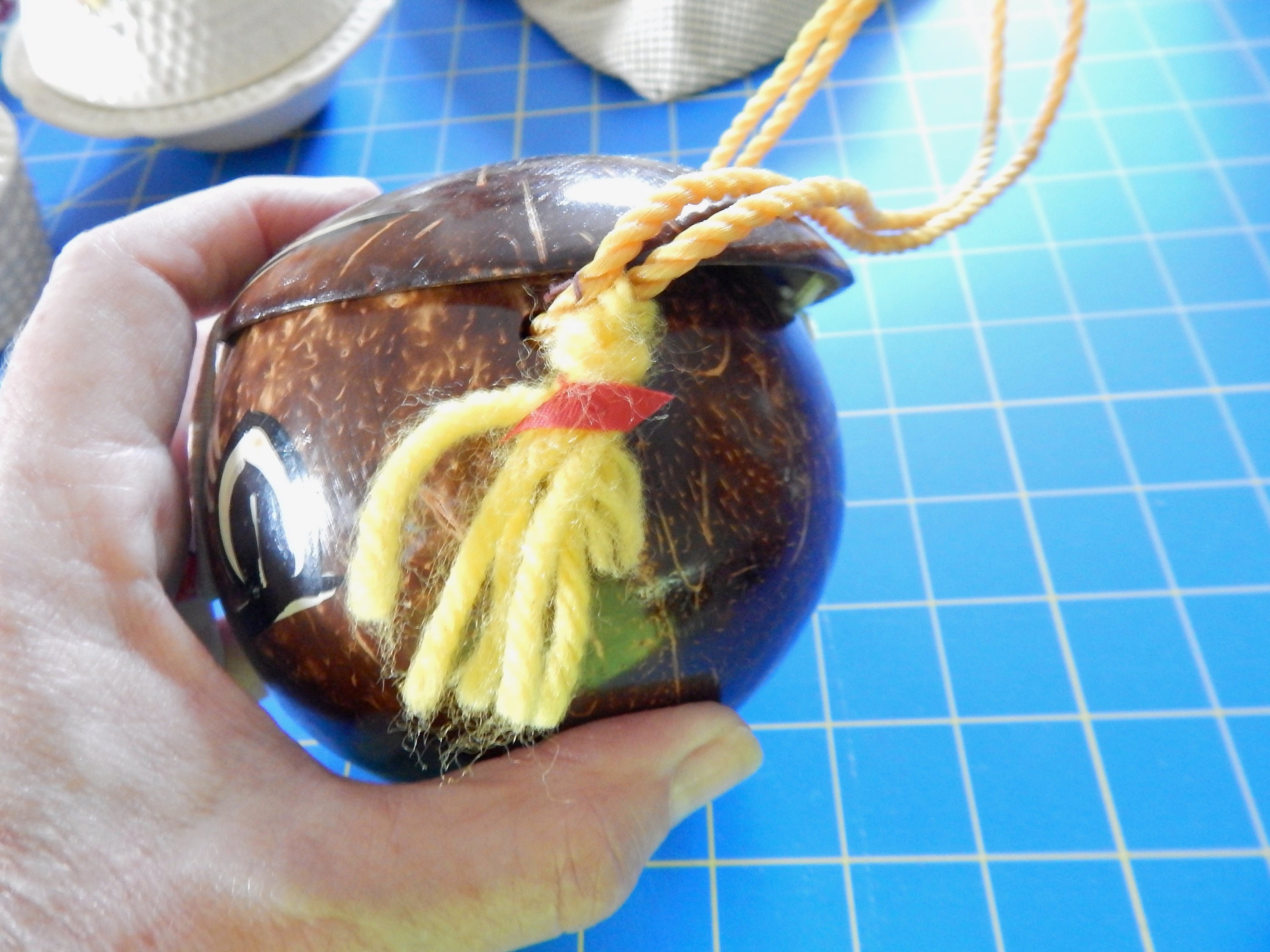 Vintage Hawaii Coconut Souvenir Purse Girls Head Coconut Etsy