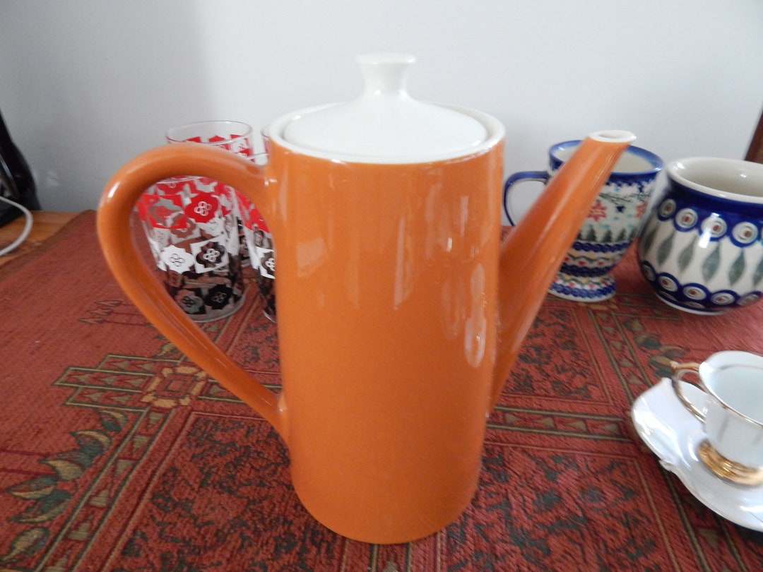 Vintage Mid Century Tall Coffee Pot Royal China Coffee Pot Del Prado
