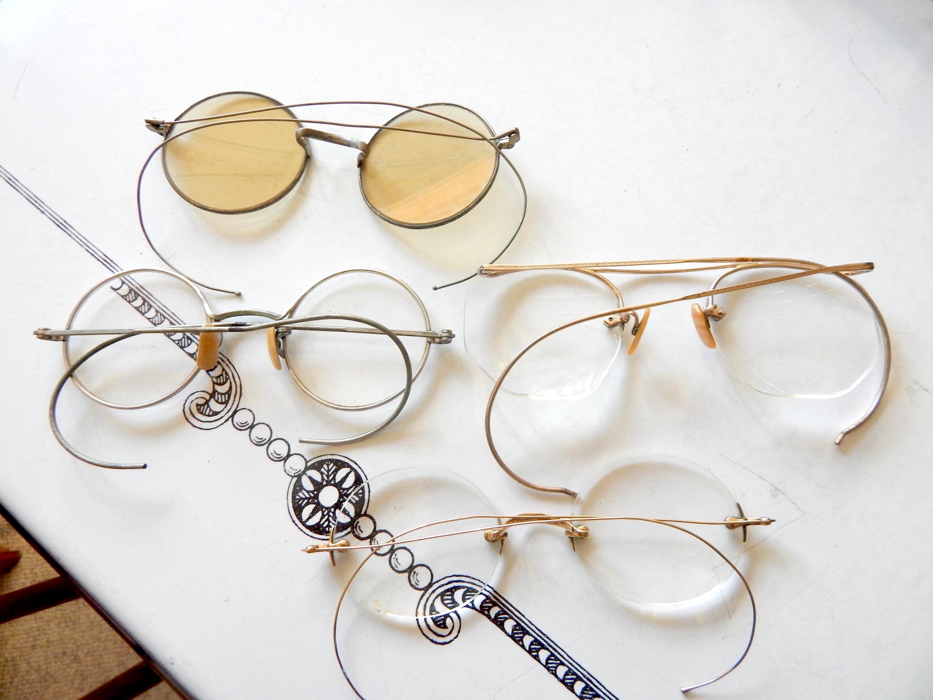 Vintage Wire Frame Eyeglasses - Etsy display picture 3