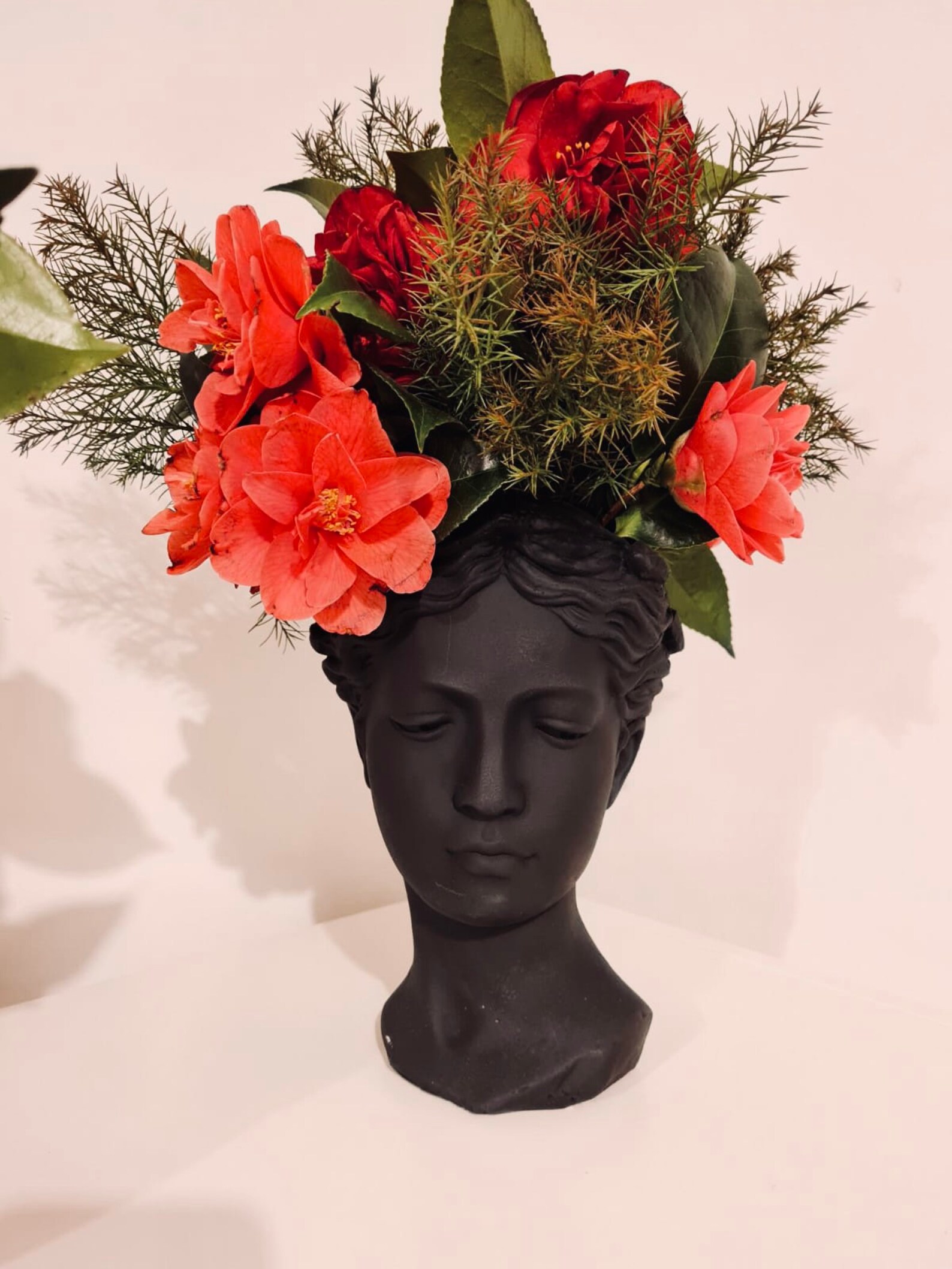 Vase de fleur de visage/mat noir Etsy