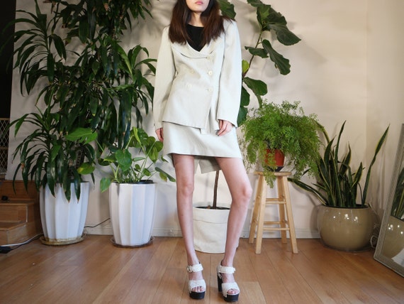 2 Piece Women Suit / Skirt Suit Set / Houndstooth