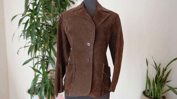 70s Leather suede Jacket / Bulgarian Leather Jacke
