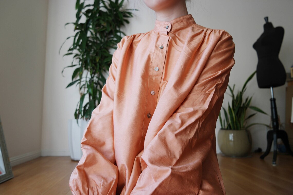 Jim Thompson Thai Silk Dress / Copper Dress / Minimal Silk Etsy