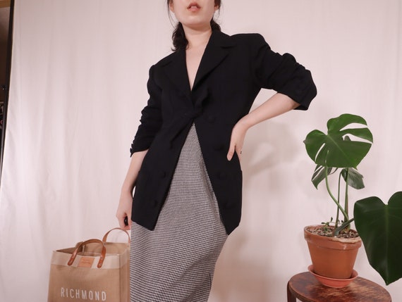 Barney's and New York Black Double Breasted Blazer