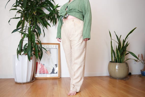 Ralph Lauren Polo Linen Trouser / Cream Linen Trou