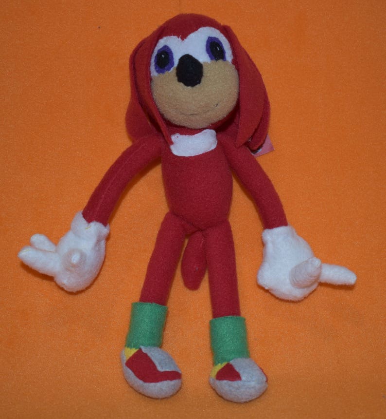 Handmade knuckles the echidna plush | Etsy