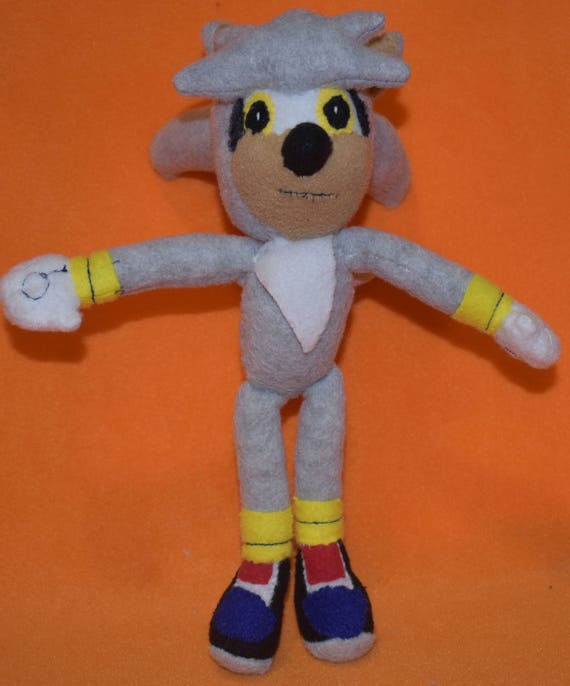silver the hedgehog plush
