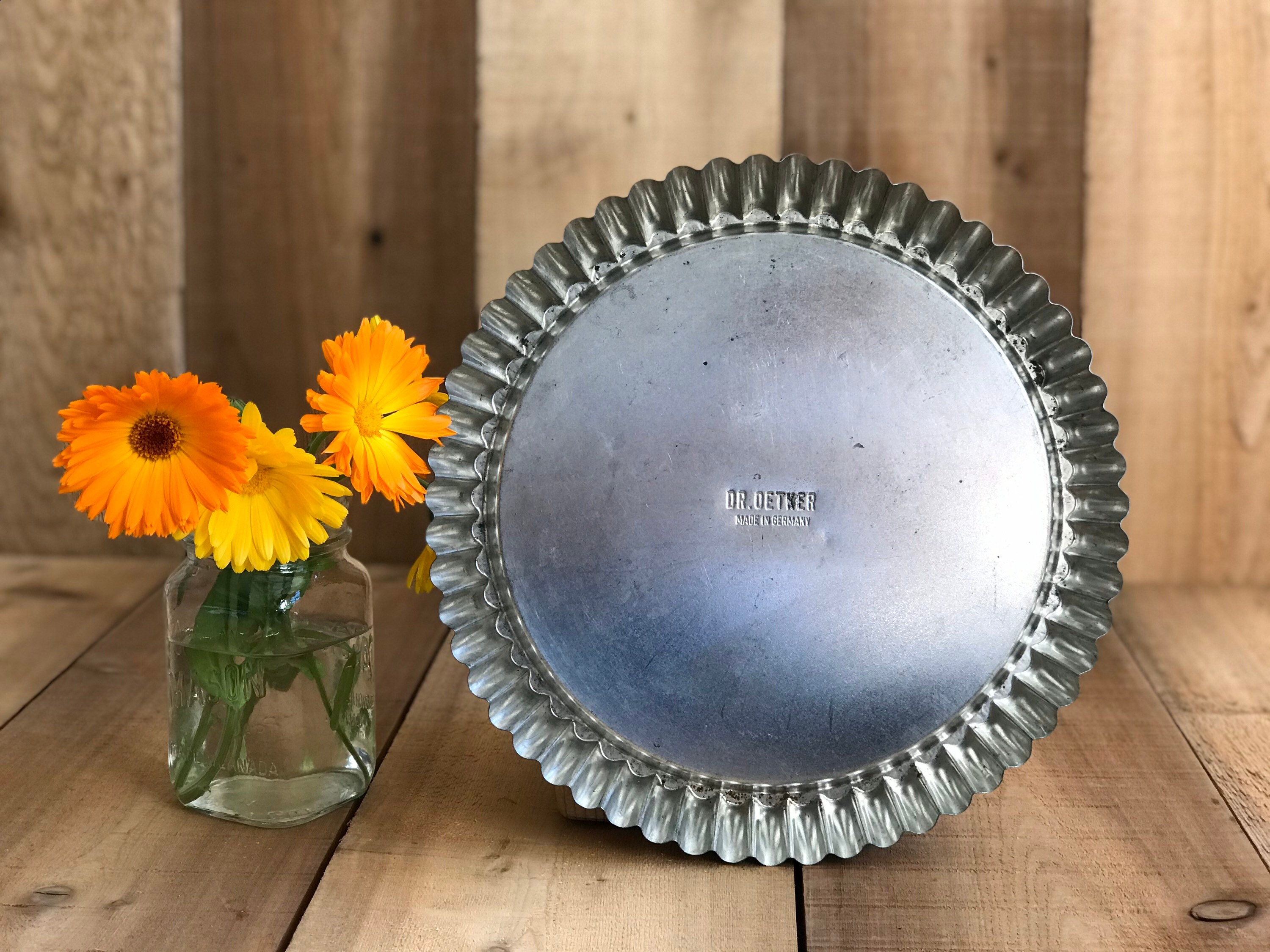 Vintage 11 fluted flan tin/flan pan/fruit flan tin/large Etsy