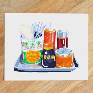 Taiwan Restaurant Condiment Tray | Print 8.5x11”