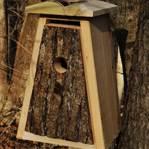 A-Frame Style Bark Faced Wren/Chickadee House