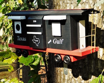 A Texas and Gulf Railroad Caboose Birdhouse