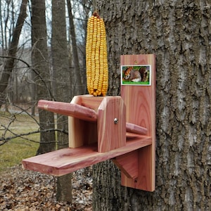 Cob Corn See-Saw Squirrel Feeder