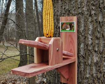 Cob Corn See-Saw Squirrel Feeder