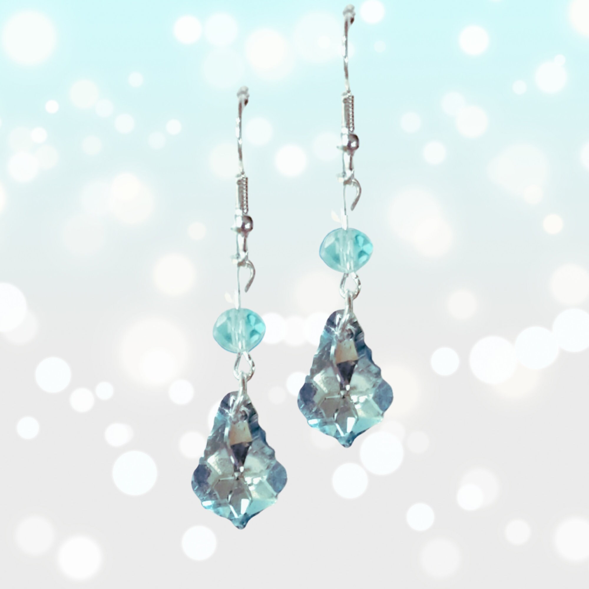 Teardrop Crystal Earrings - MANY COLORS- Elegant Teardrop Jewelry - Mother's Day Gift - Christmas Crystal Earrings Gift - Birthday Gift Idea - Thumbnail 6