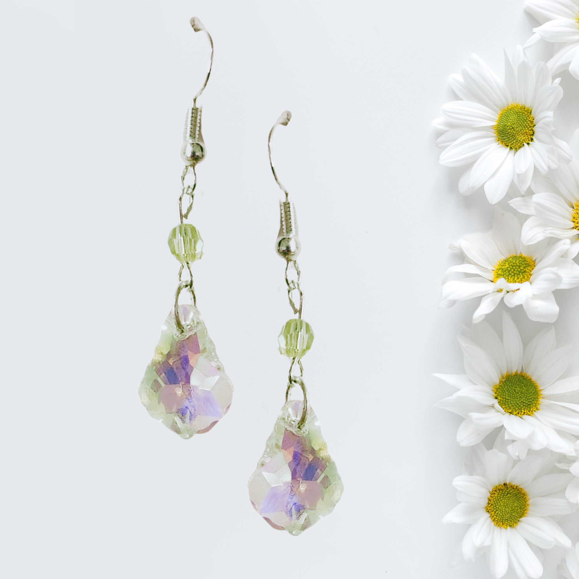 Teardrop Crystal Earrings - MANY COLORS- Elegant Teardrop Jewelry - Mother's Day Gift - Christmas Crystal Earrings Gift - Birthday Gift Idea - Thumbnail 5