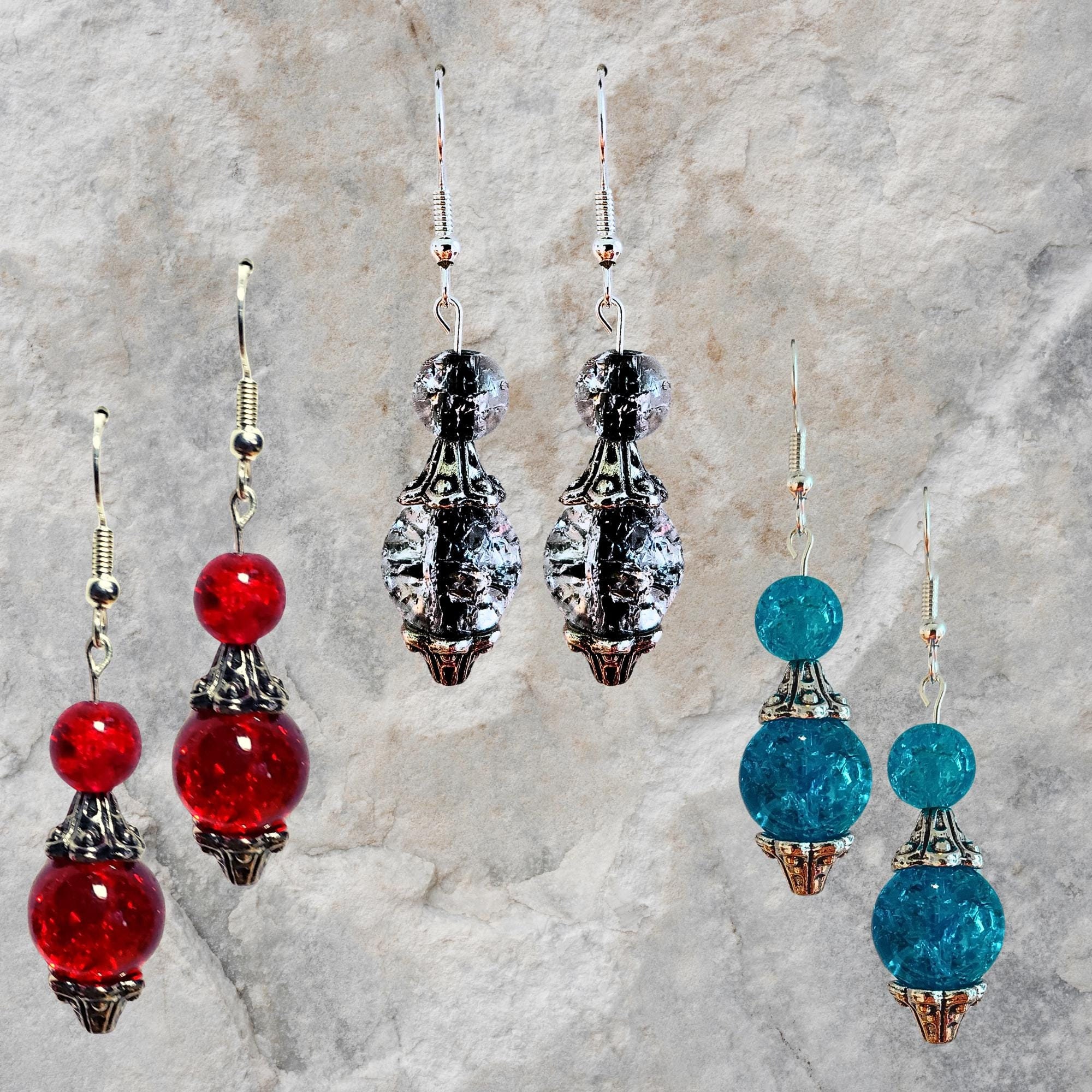 Crystal Teardrop Earrings -MANY COLORS - Elegant Teardrop Earrings- Gift Earrings - Mother's Day Gift - Valentine's Day Gift - Birthday Gift