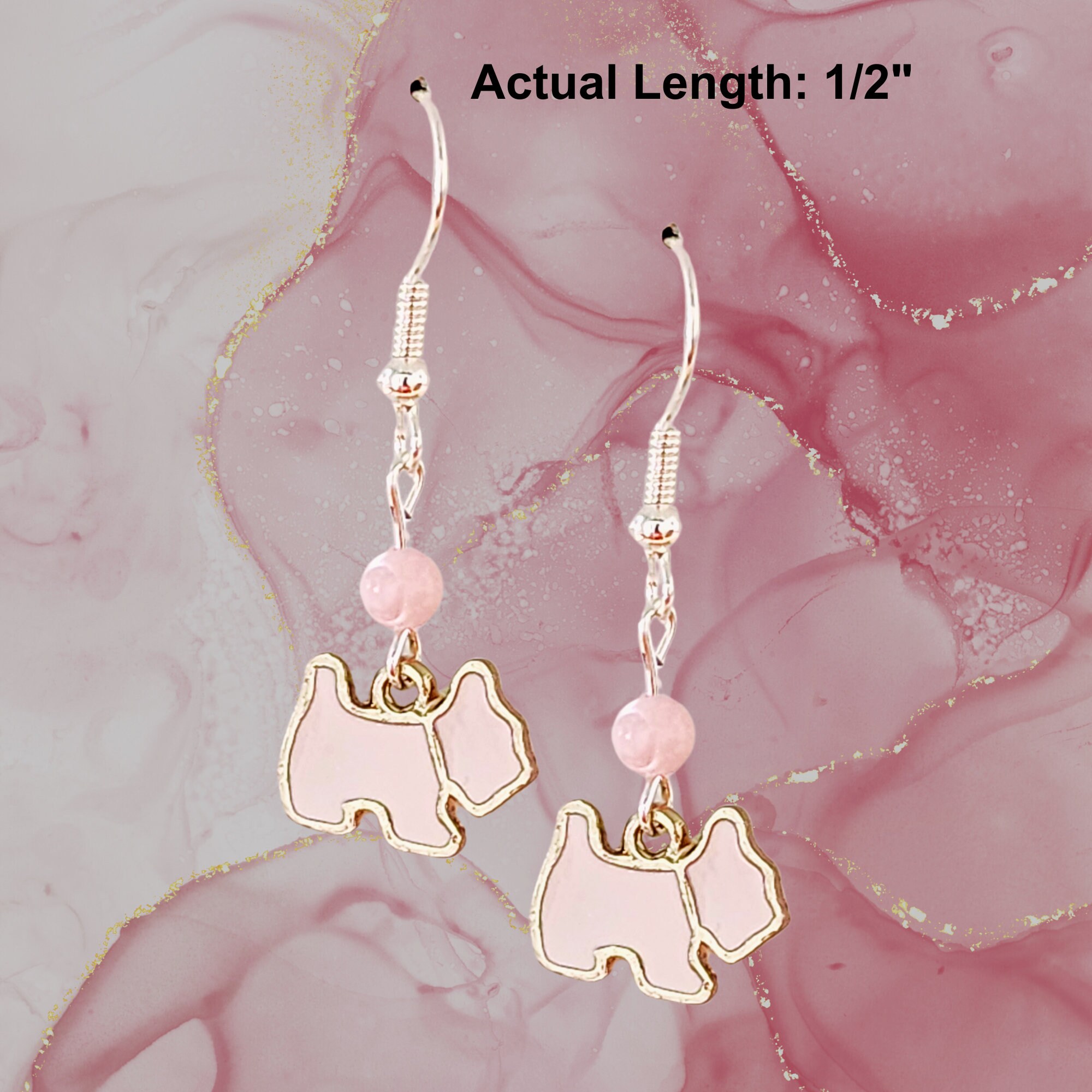 Dog Lovers Earrings - MANY COLOR Dog Earrings-Cute Dog Earrings - Kawaii Earrings - Gift Earrings - Dog Lovers Gift - Dog Jewelry - Handmade - Thumbnail 6