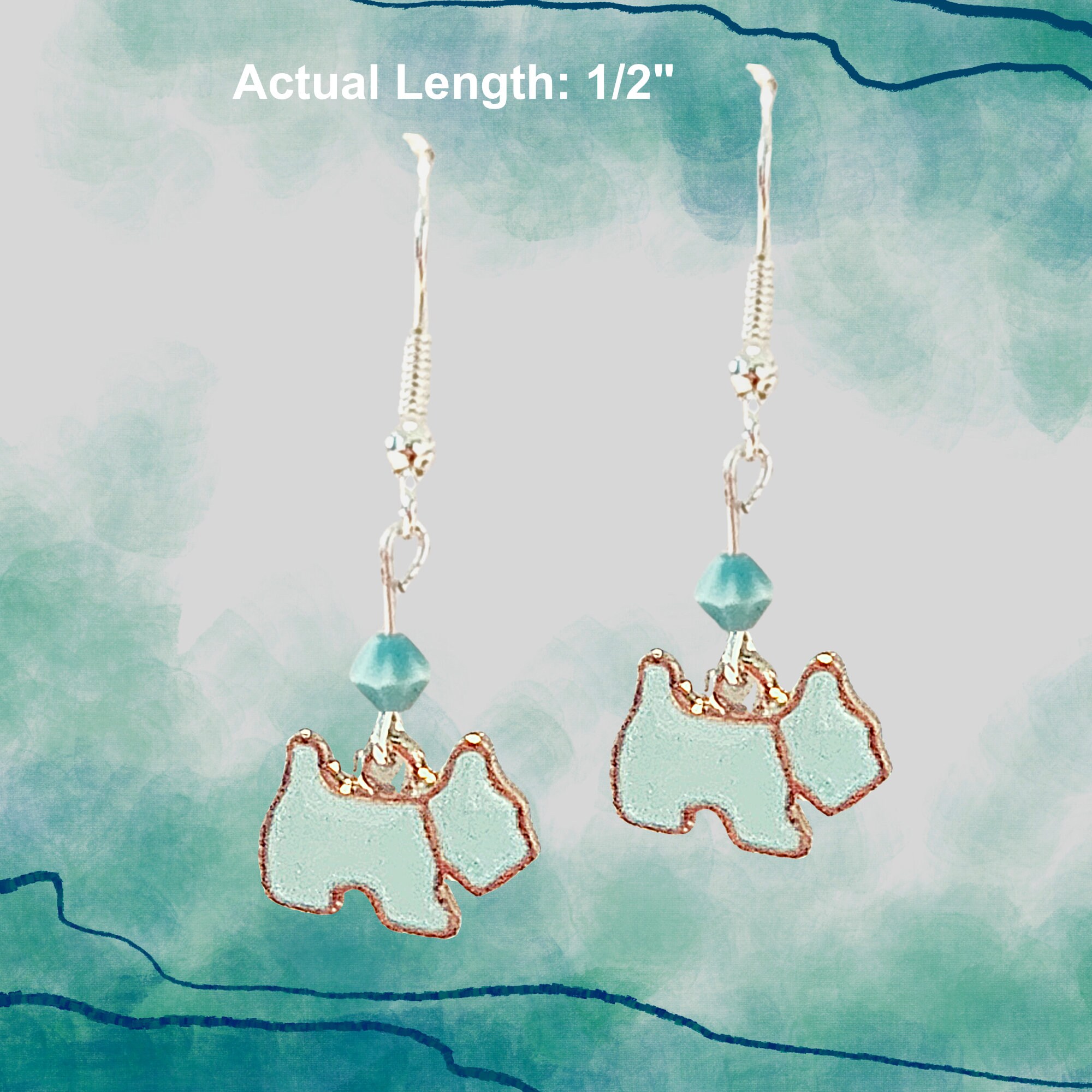 Dog Lovers Earrings - MANY COLOR Dog Earrings-Cute Dog Earrings - Kawaii Earrings - Gift Earrings - Dog Lovers Gift - Dog Jewelry - Handmade - Thumbnail 3