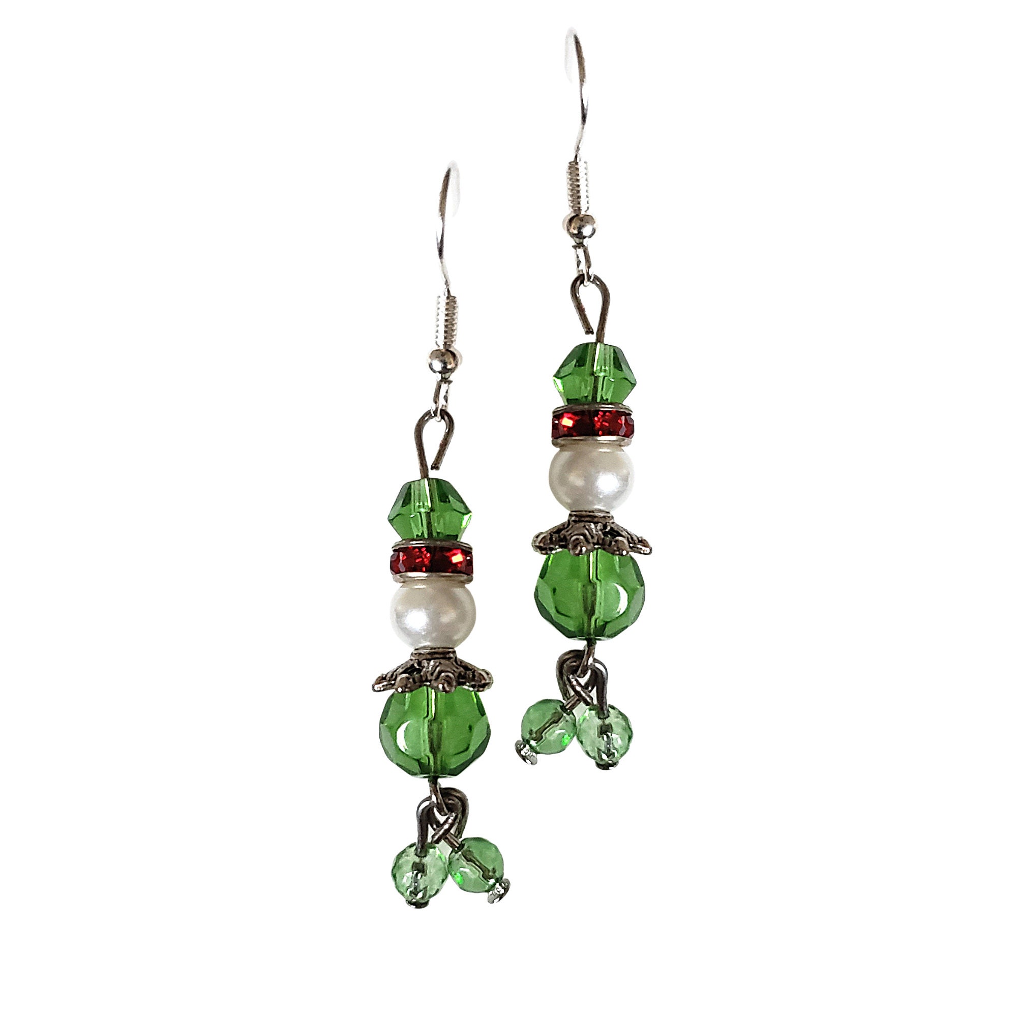 Christmas Elf Earrings - Cute Elf Earrings - Kawaii Earrings - Christmas Gift - Handmade Dangle Earrings