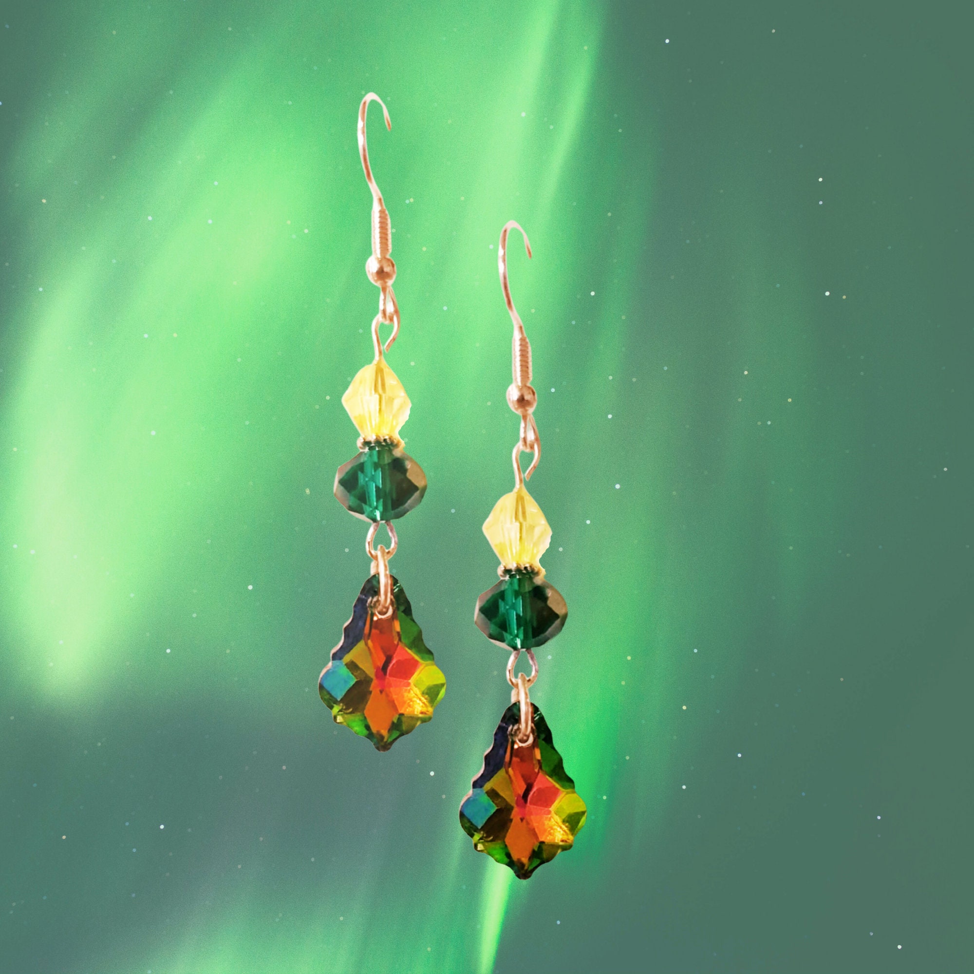 Teardrop Crystal Earrings - MANY COLORS- Elegant Teardrop Jewelry - Mother's Day Gift - Christmas Crystal Earrings Gift - Birthday Gift Idea - Thumbnail 4