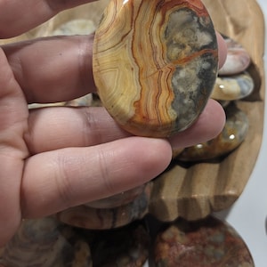 Crazy Lace Agate Worry Stone Crystal, Crazy Lace Agate, Worry Stones