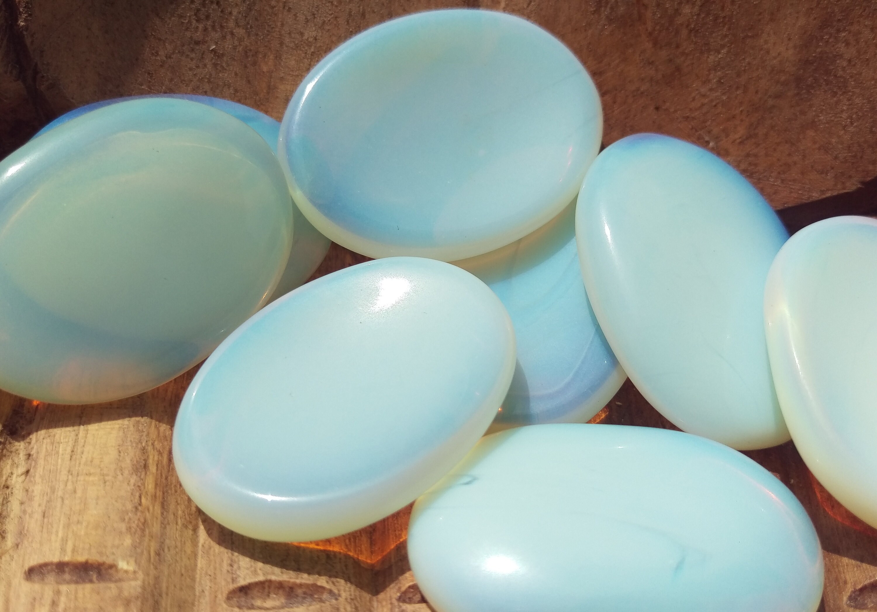 Opalite Worry Stone; Fidget Stone; Opalite; Meditation Stone; Crystal…