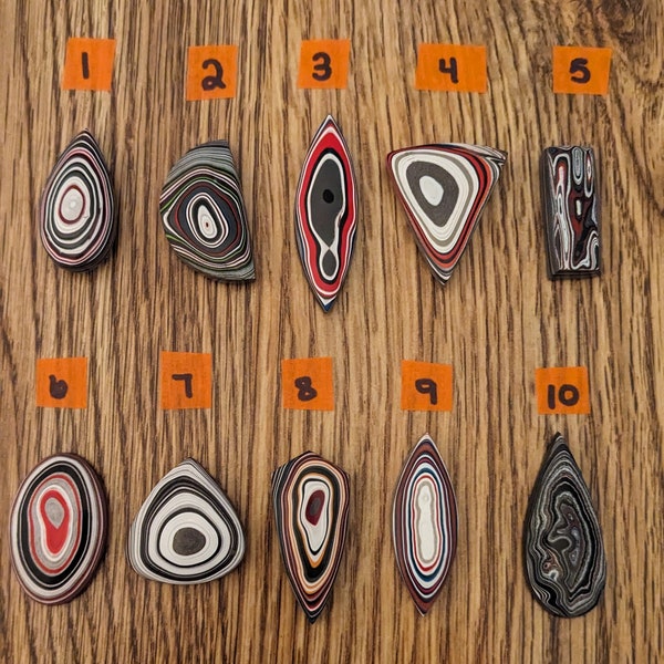 Fordite Cabochons, Fordite, Detroit Agate, Cabochons