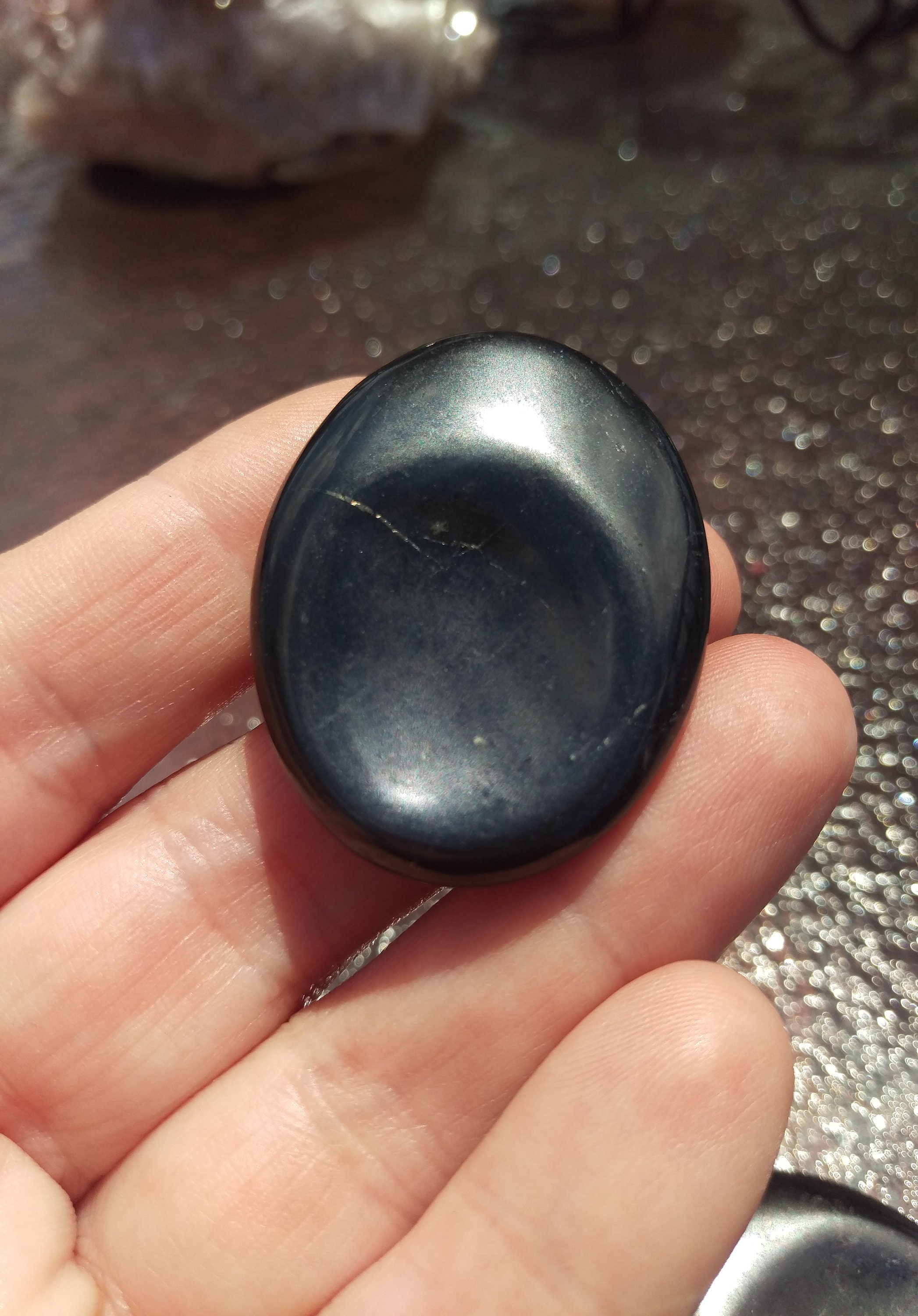 Shungite Worry Stones Fidget Stone Shungite Worry Stone Etsy