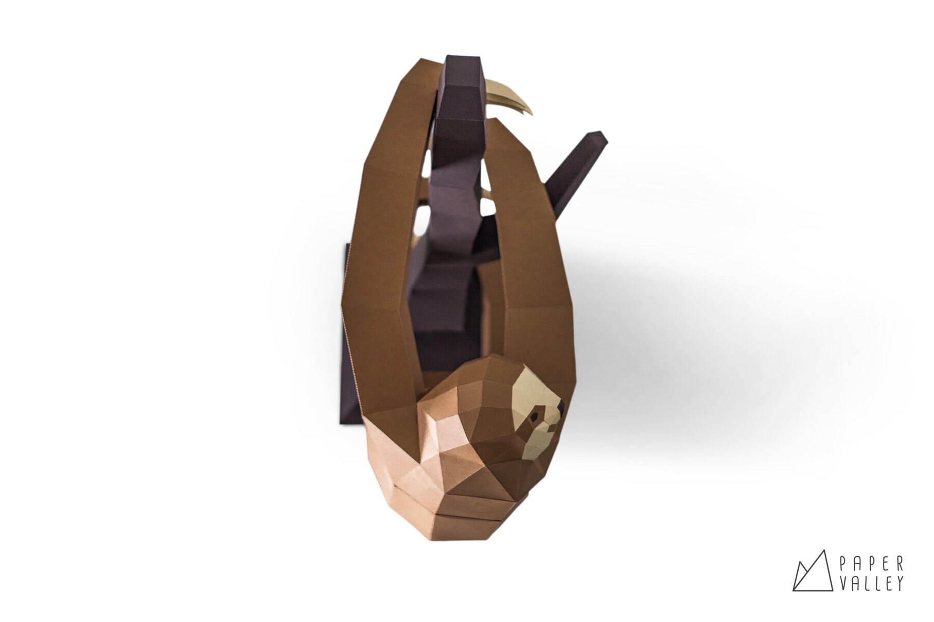 Sloth Papercraft Paper Sloth DIY Paper Animal Home Decor | Etsy