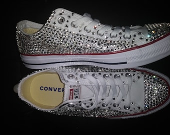 blinged out converse sneakers