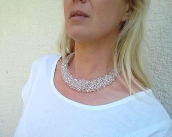 WEDDING NECKLACE, Crystal Necklace, Elegant Woman Jewelry