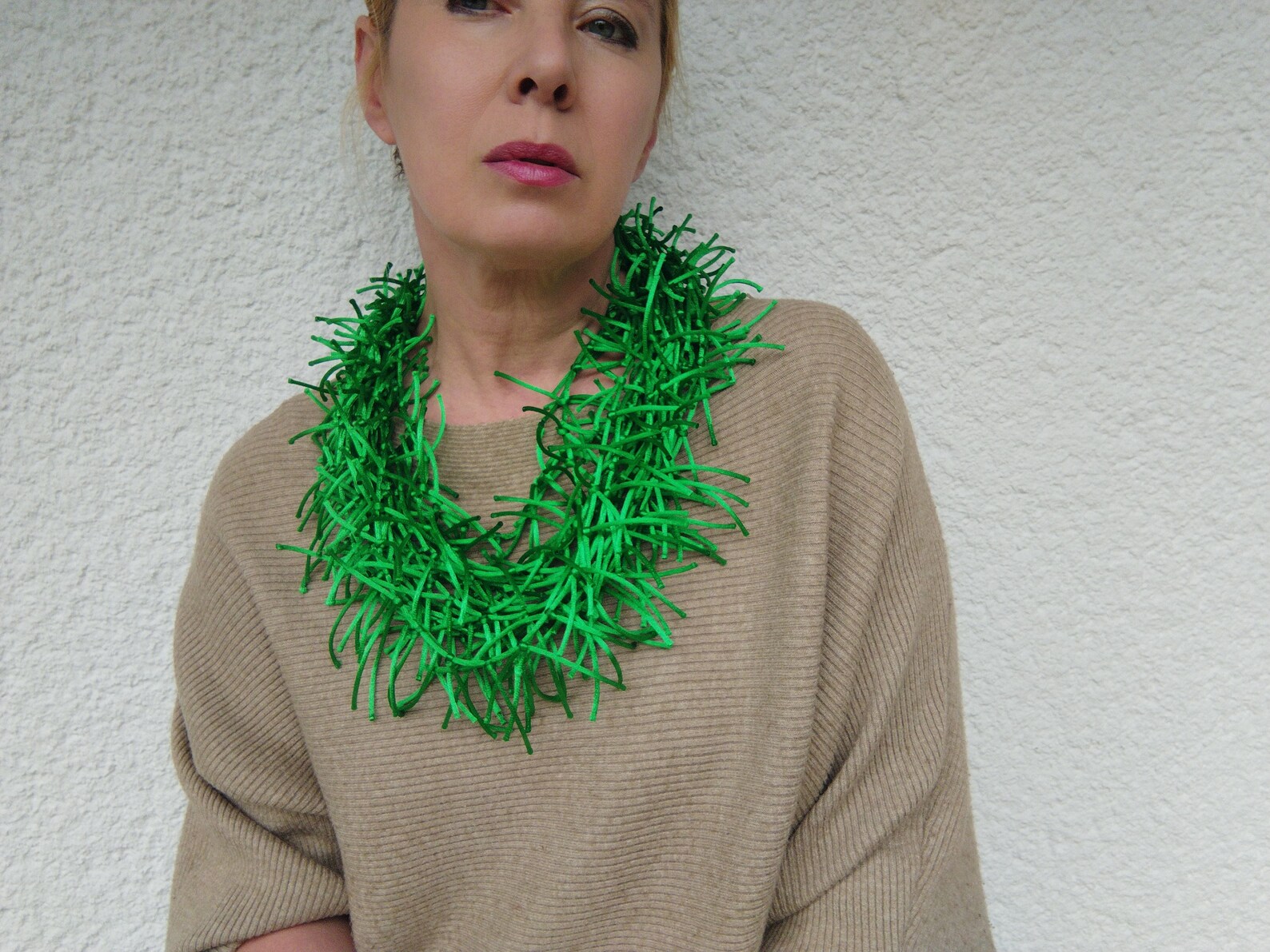 Green Necklace for Spring Summer Occasions, Gift for Woman - Etsy