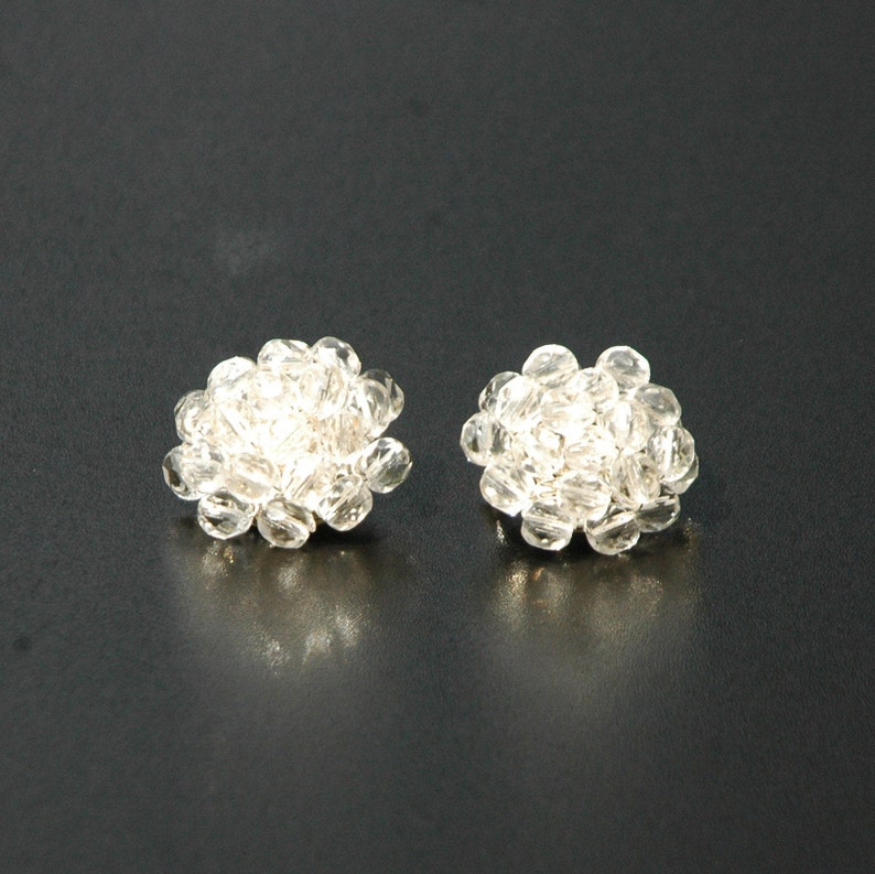 Crystal Earrings Clear Color Earrings Elegant Classic Earrings for Woman