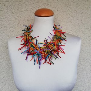 Gift For Mom, Rainbow Se For Woman, Gift For Wife, Handmade Jewelry Set, Statement Necklace For Her image 3