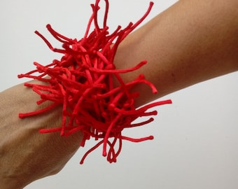 Jewelry Set In Red, Handmade Unique Jewelry For Woman
