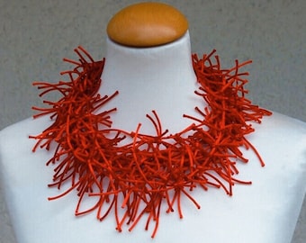 Red Statement Necklace For Everyday and Events,Anniversary Gift, Sisters Gift