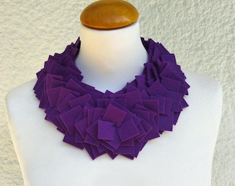 Unique Chunky Necklace, Colorful Statement Jewelry Gift