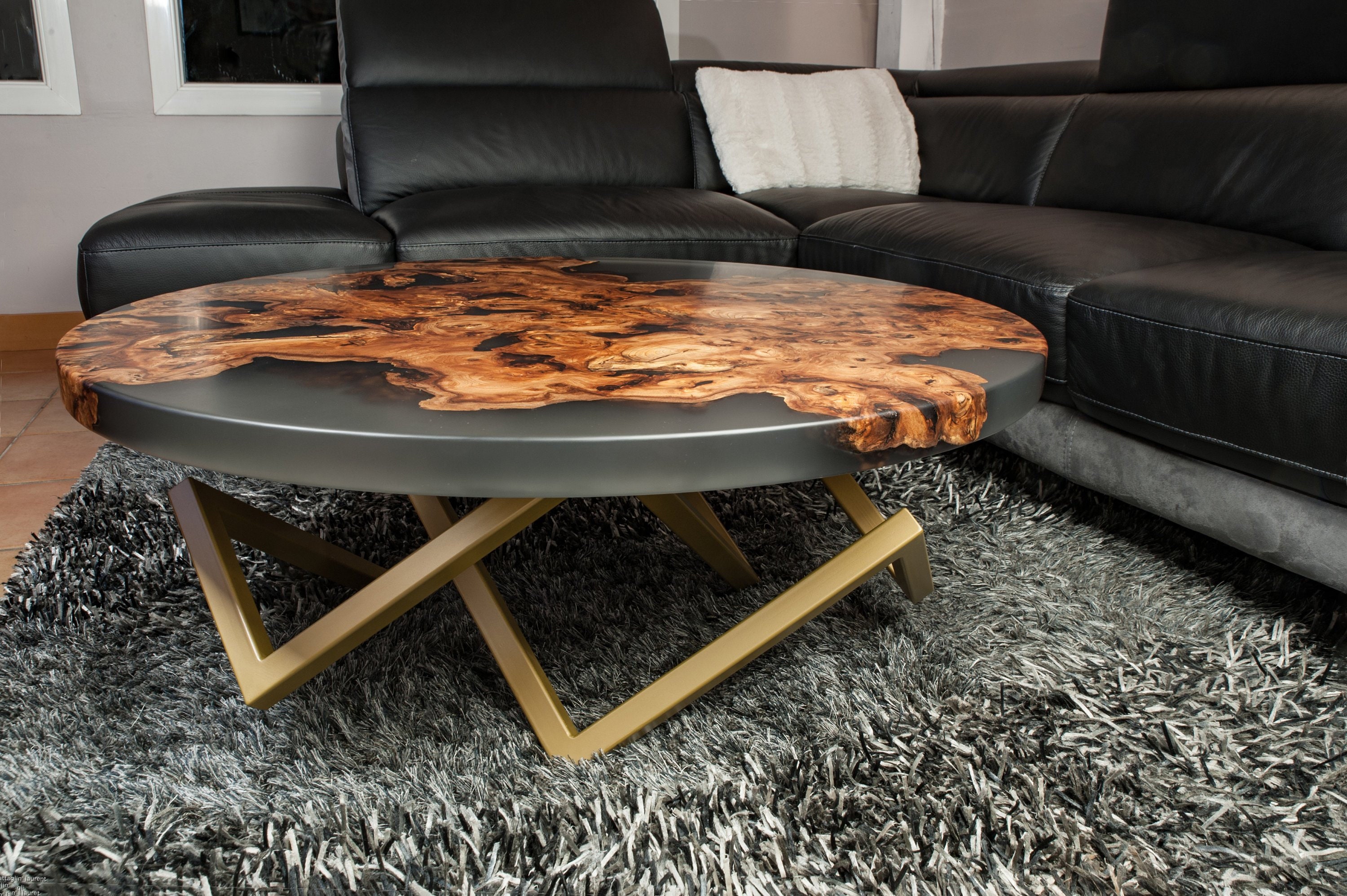 Faire Une Table Basse En Epoxy Table basse en bois et résine époxy | Etsy