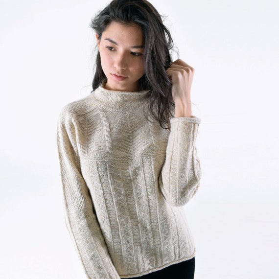 white wool jumper womens