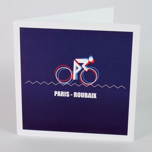 Cartes vélo pour cyclistes, lot de deux, Paris Roubaix, course cycliste, carte cycliste Peloton, anniversaire, porte-bonheur, cadeau pour cycliste, trucs pour la fête des pères
