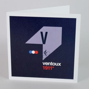 Fahrradkarte, Doppelpack, Radsport, Vatertag, Karte für Radfahrer, Ventoux 1911, Bergrennen, Peloton, Geburtstag, Vatertag, blanko zur Begrüßung