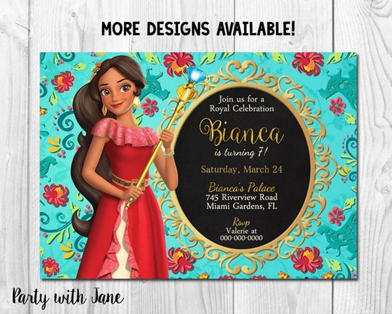 Elena De Invitation Anniversaire Avalor Princesse Inviter Etsy Elena De Invitation Anniversaire Avalor Princesse Inviter Etsy