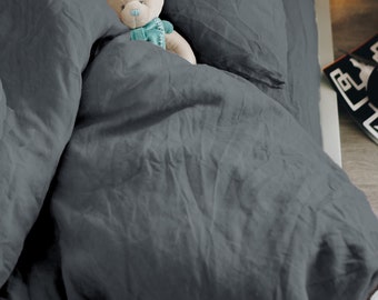 Barnörngott i stentvättat linne: Ekologiskt örngott för baby och småbarn