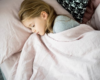Kids Pillowcase, Hypoallergenic Kids Bedding, Organic Pillowcase, Linen Pillowcase, Linen Bedding, Kids Bedding, Mothers Day Gift