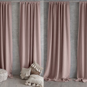 Extra Long and Wide Linen Curtains, Linen Curtain Panel, Natural Curtains, Mothers Day Gift