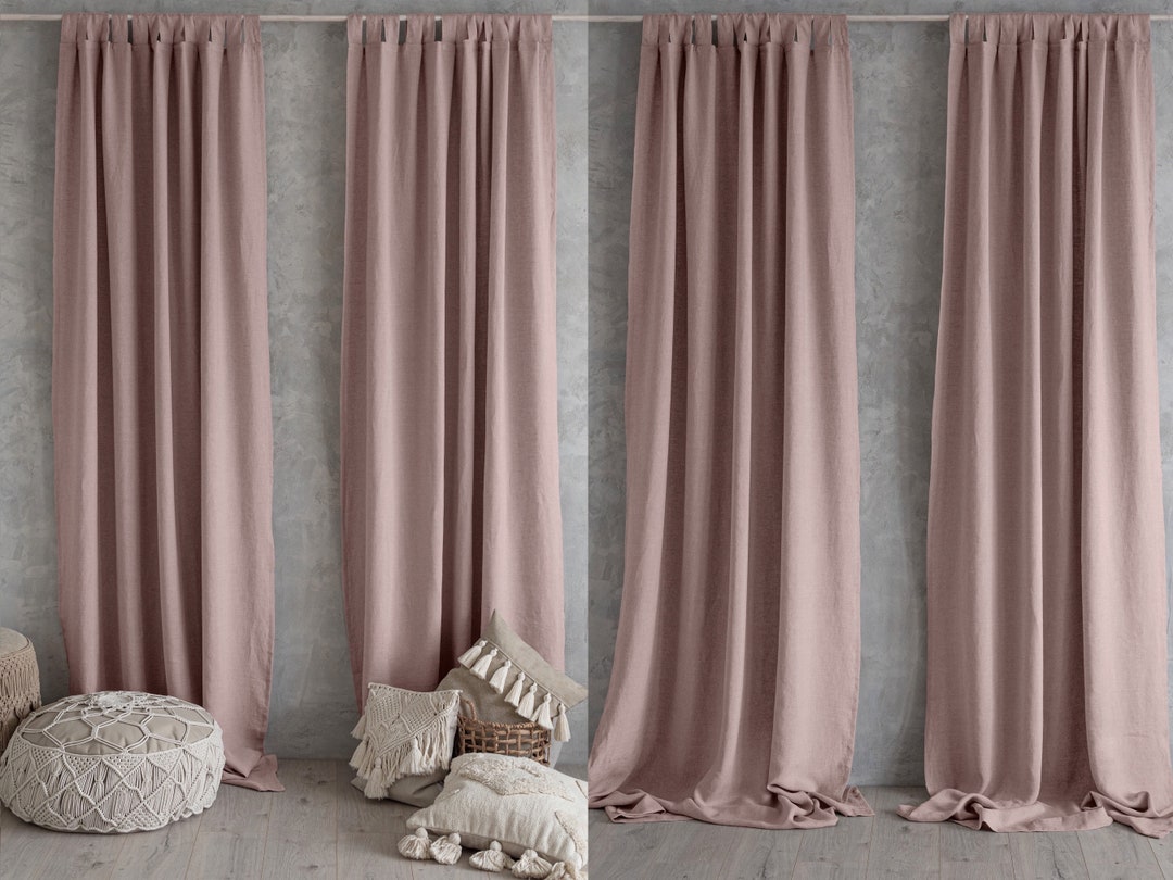 Extra Long and Wide Linen Curtains Linen Curtain Panel Etsy