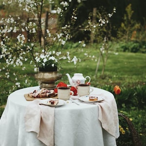 Linen Tablecloth, Round Linen Tablecloth, Round Tablecloth, Large Round Tablecloth, Large Tablecloth, Circle Tablecloth, Housewarming Gift