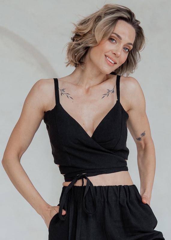 how to tie wrap top with long ties