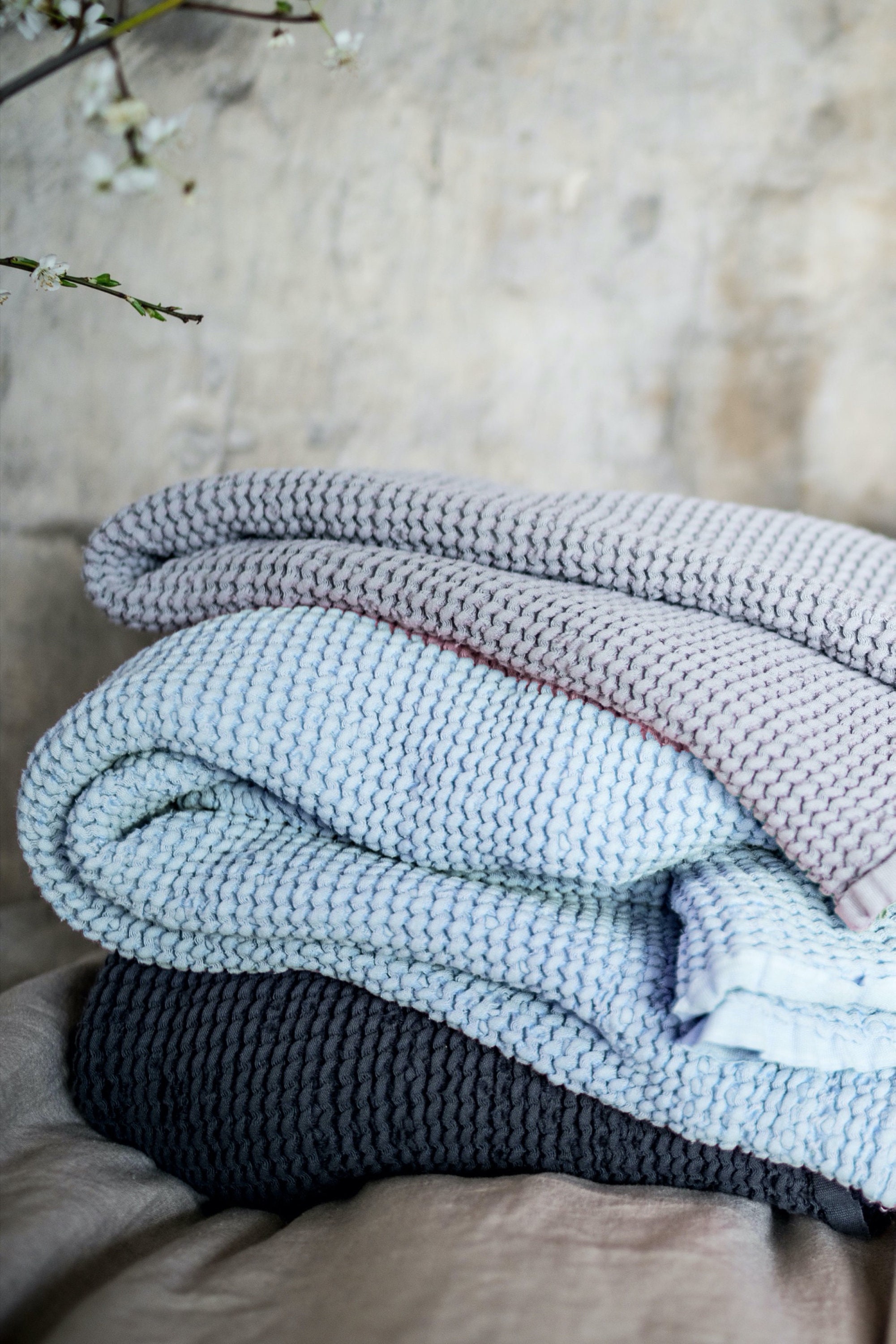 Waffle Weave Blanket Etsy Canada